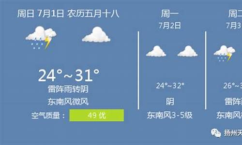 扬州天气预报30天气_扬州天气预报30天气报天气