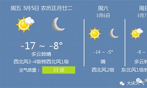 大庆天气预报一周天气_大庆天气预报一周天气预报15天查询结果